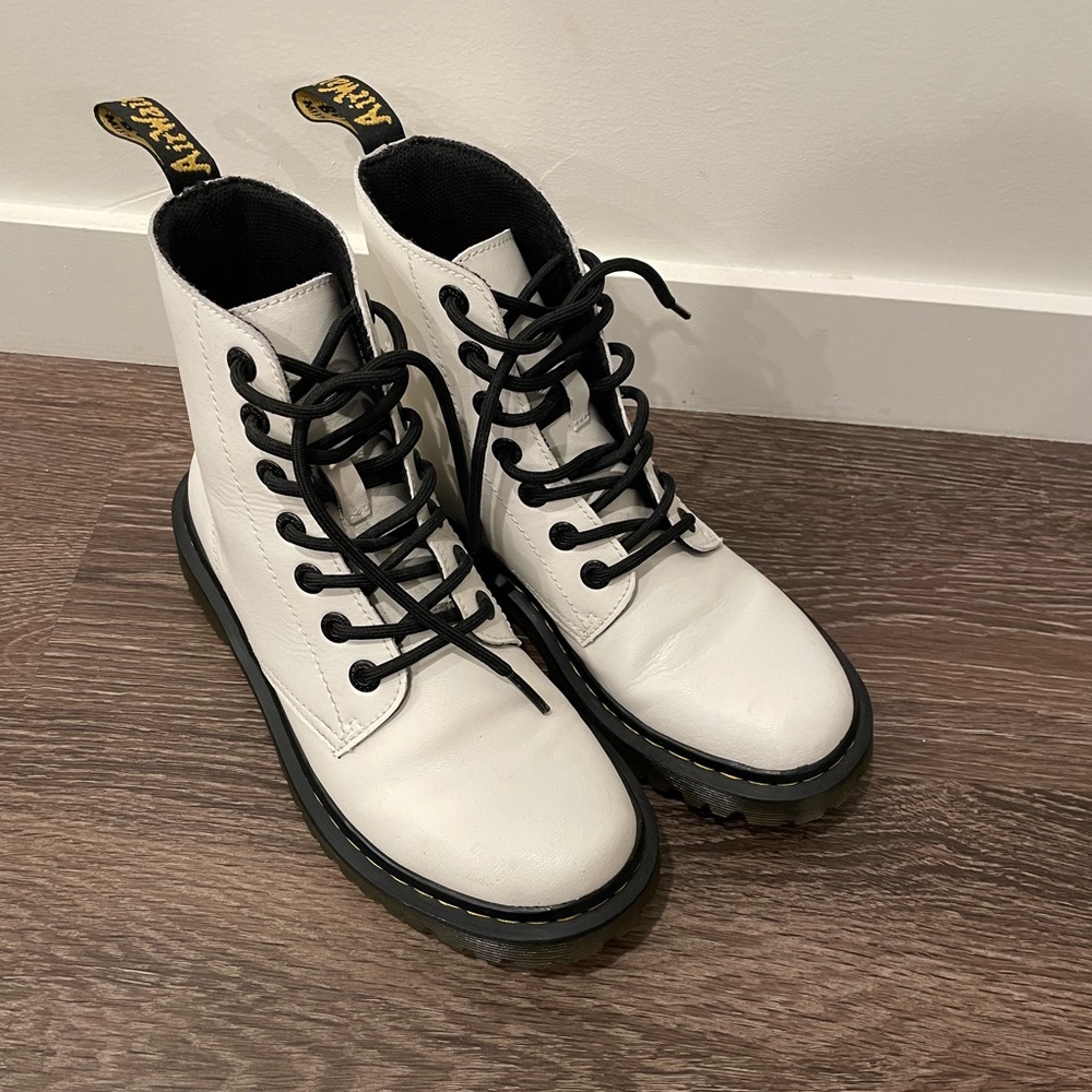 White Dr. Marten’s Boots